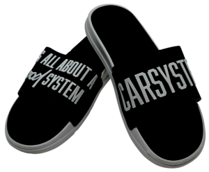 Produktfoto Carsystem Badelatschen mit Logo